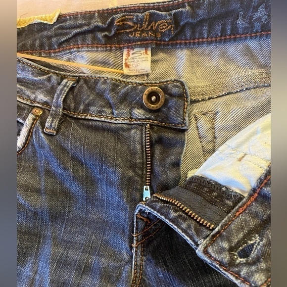 Silver Jeans Co. Lael Low Rise Flare Leg Jeans  Dark Wash Ladies W28/L33 - Picture 9 of 15